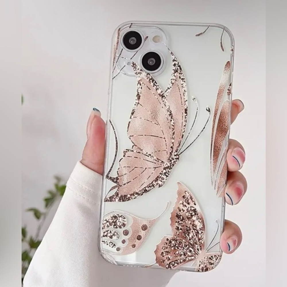 iPhone 15 Plus Case
Transparent Golden Butterfly
Brand New